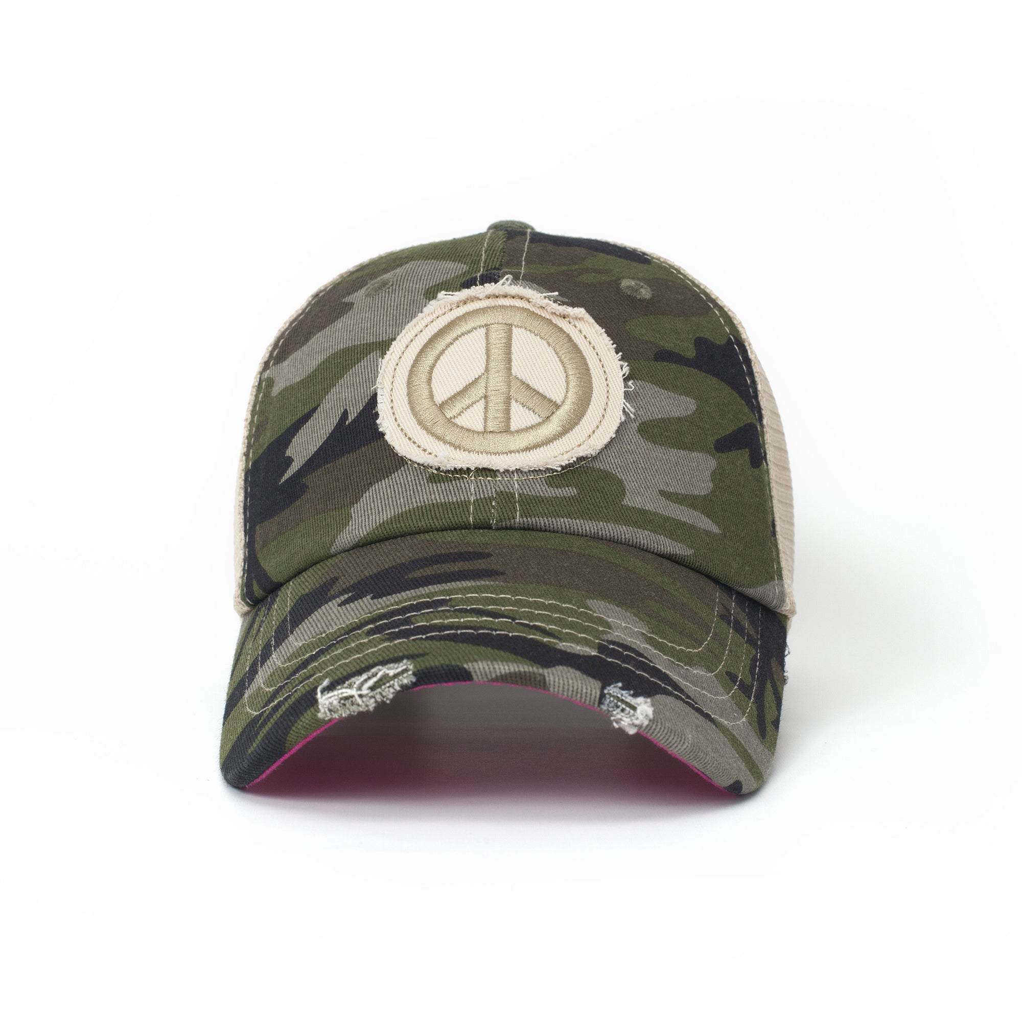 Kid’s Hats, Kid’s Trucker Hats, Trucker Hats, Hats, Adjustable Hats, Everyday Use, Comfortable, Peace Sign, Camofloge, Peaceful, Pattern