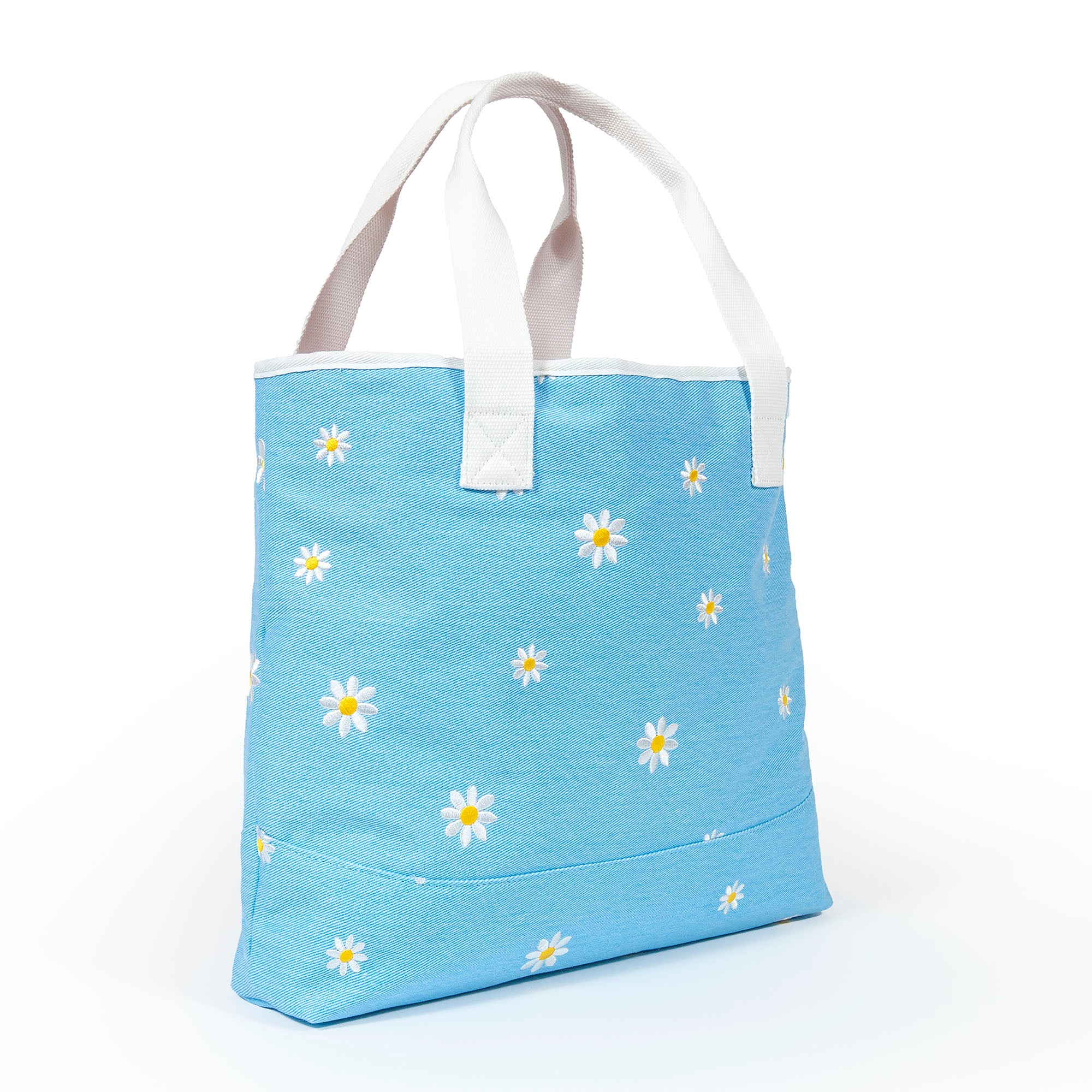 Daisy Lady Tote, Tote Bag, Bag, Canvas Carryall Bag, Carry On, Gym Bag, Pool Bag, Beach Bag, Over Night Bag, Everyday Bag, Daisy, 100% Cotton, Pattern, Beach Days, Everyday Use